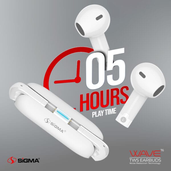 Sigma Wireless Earbuds T6 TWS - Image 3