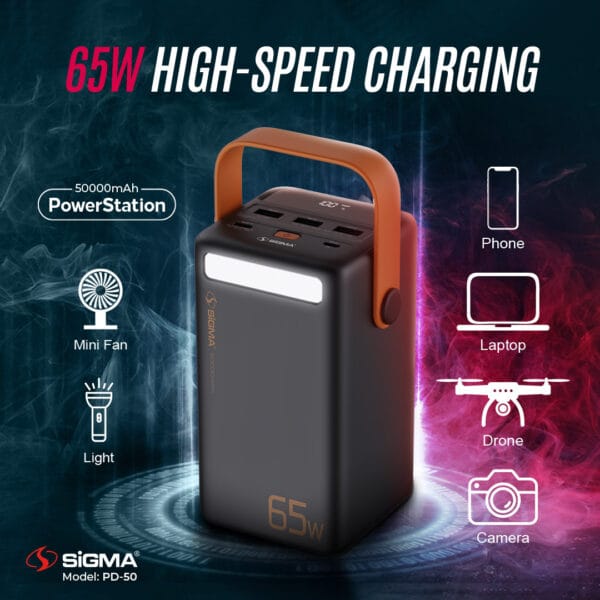 Sigma Power Bank 50000mAh PD-50 - Image 3