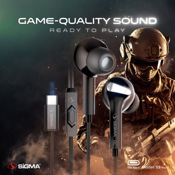 Sigma Earphones S9 Plus (Type-C) - Image 2
