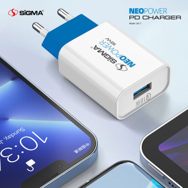 Sigma NEOPOWER Charger 18W QC-1 - Image 4