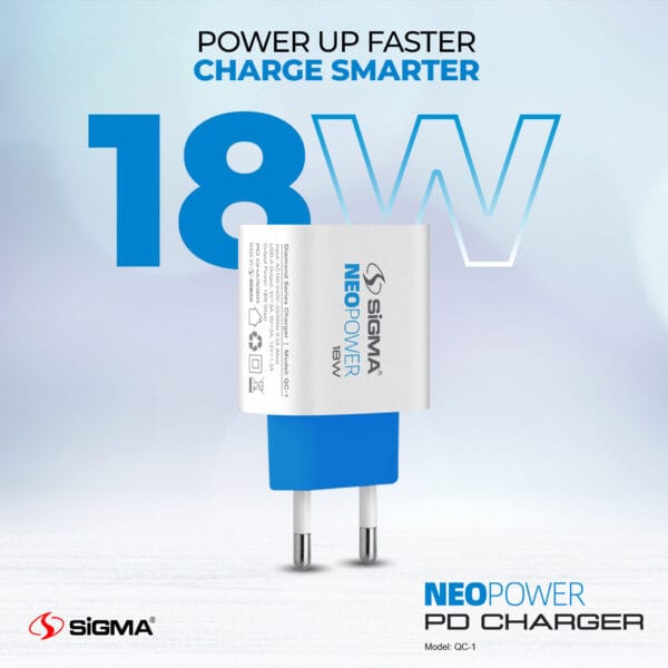 Sigma NEOPOWER Charger 18W QC-1 - Image 3