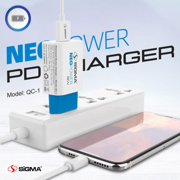 Sigma NEOPOWER Charger 18W QC-1 - Image 5