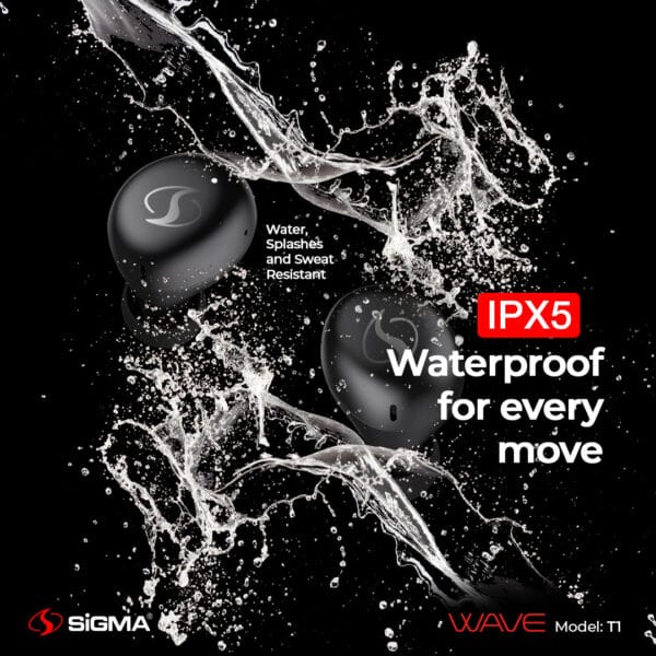 Sigma Wireless Earbuds Wave T1 TWS - Image 5