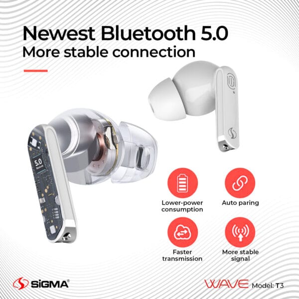 Sigma Earbuds WAVE T3 TWS - Image 6