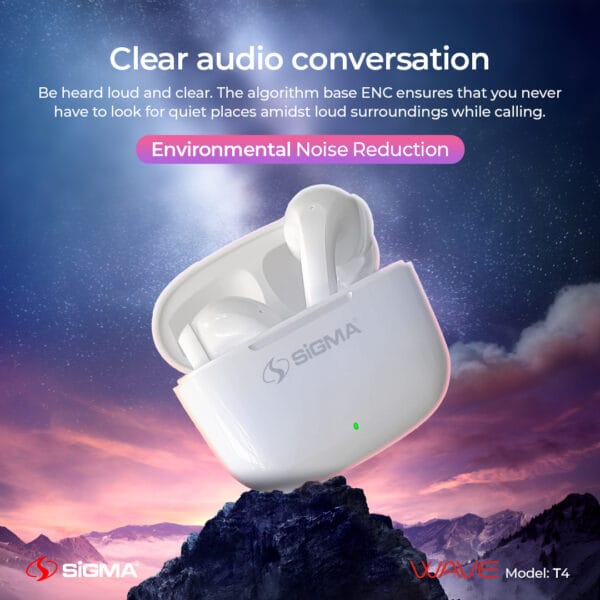 Sigma Wireless Earbuds Wave t4 TWS - Image 4