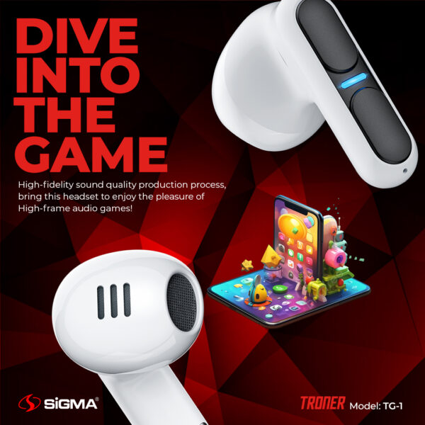 Sigma wireless TG_1 Gaming Earbuds
